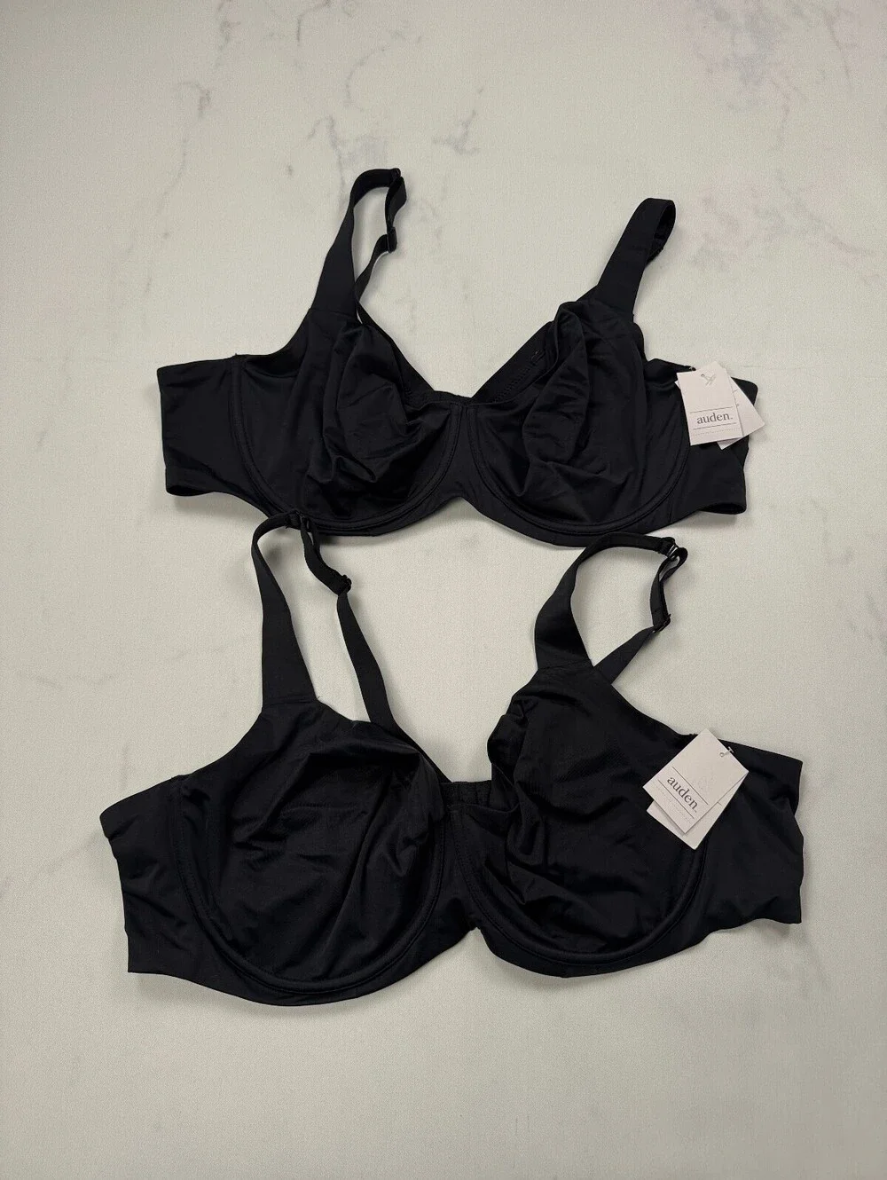 Auden Black Bra 2000s Adjustable Bust - Womens 44D